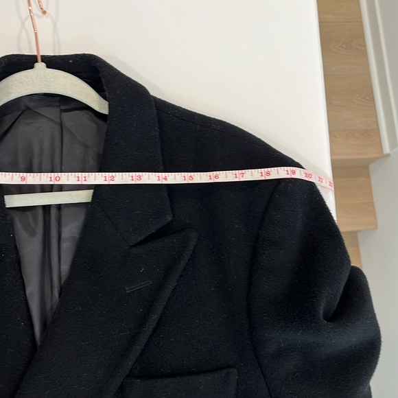 Wool Cashmere Coat in Black by J.G. Hook - Picture 10 of 12